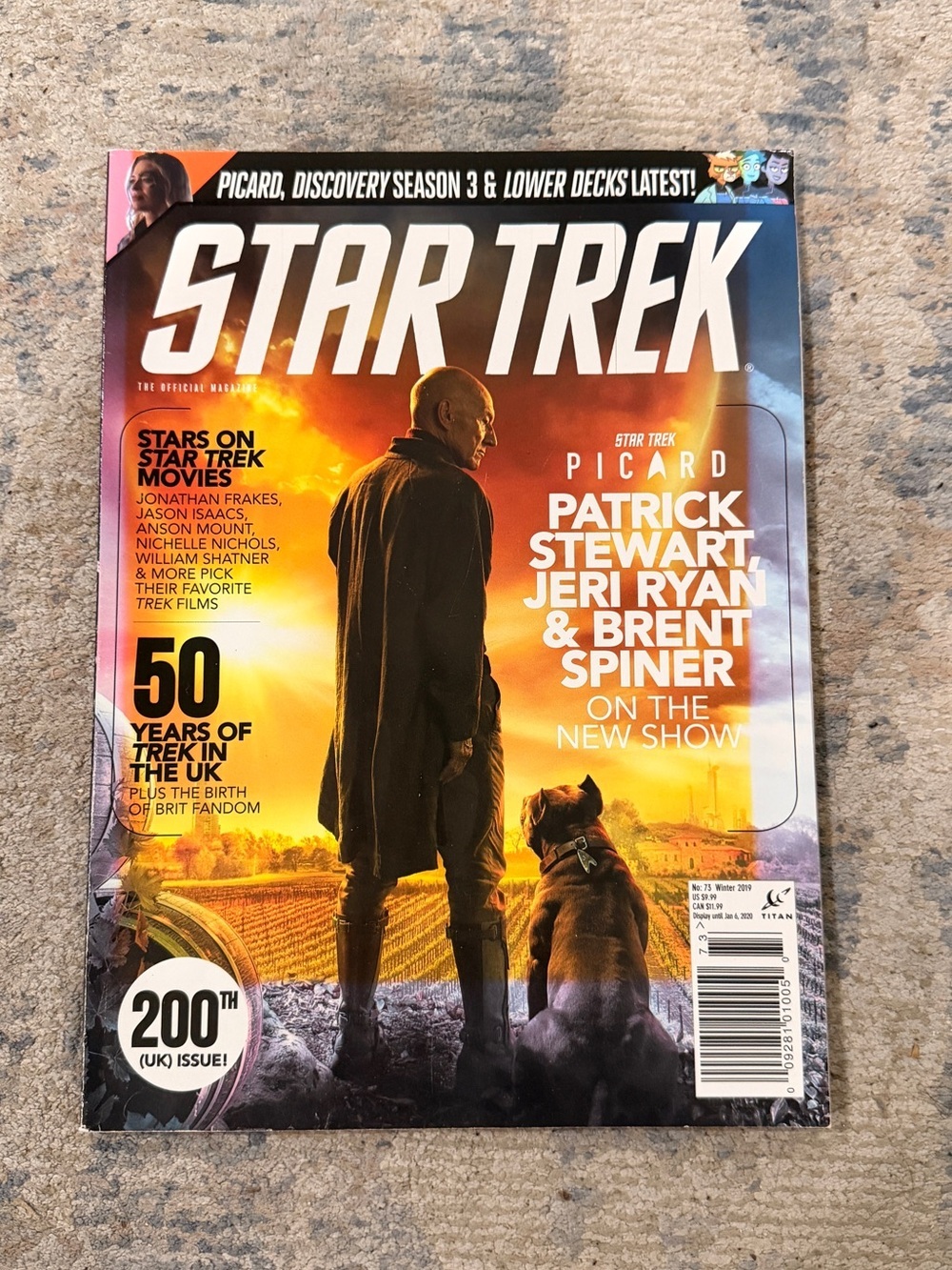 Star Trek Official Magazine - Picard Cover (Orange/Black) final price